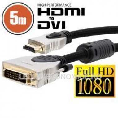 Cablu DVI-D HDMI 5 m Profesional